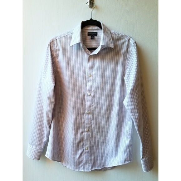 Banana Republic Other - Men's Banana Republic Purple Plaid Dress Shirt